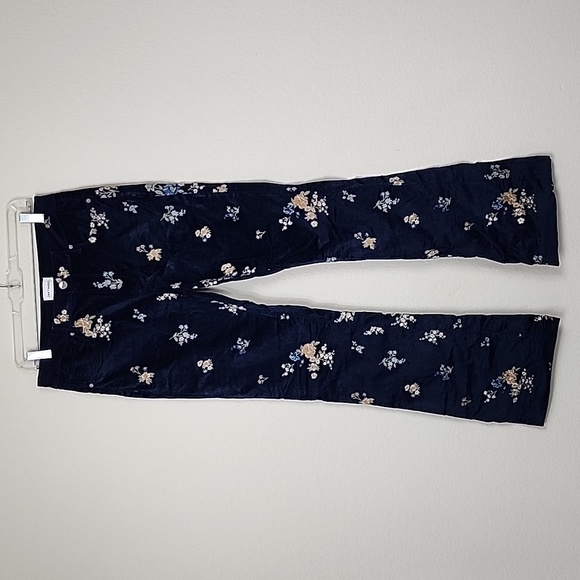 Free People Driftwood Floral Embroidered Velour Pants - Picture 3 of 11